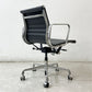ハーマンミラー Herman Miller アルミナムグループ マネジメントチェア 本革 ブラック 5本脚 ガス圧昇降式 キャスター付 C&R イームズ B ●