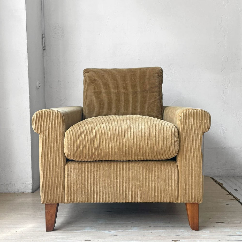 トラックファニチャー TRUCK FURNITURE FKソファ トリム FK SOFA TRIM 1SEATER 1Pソファ  グリーンコーデュロイ 定価¥326,700- ★