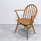 アーコール Ercol フープバックチェア アームチェア ダイニングチェア エルム材 ビーチ材 UKビンテージ 英国家具 ●