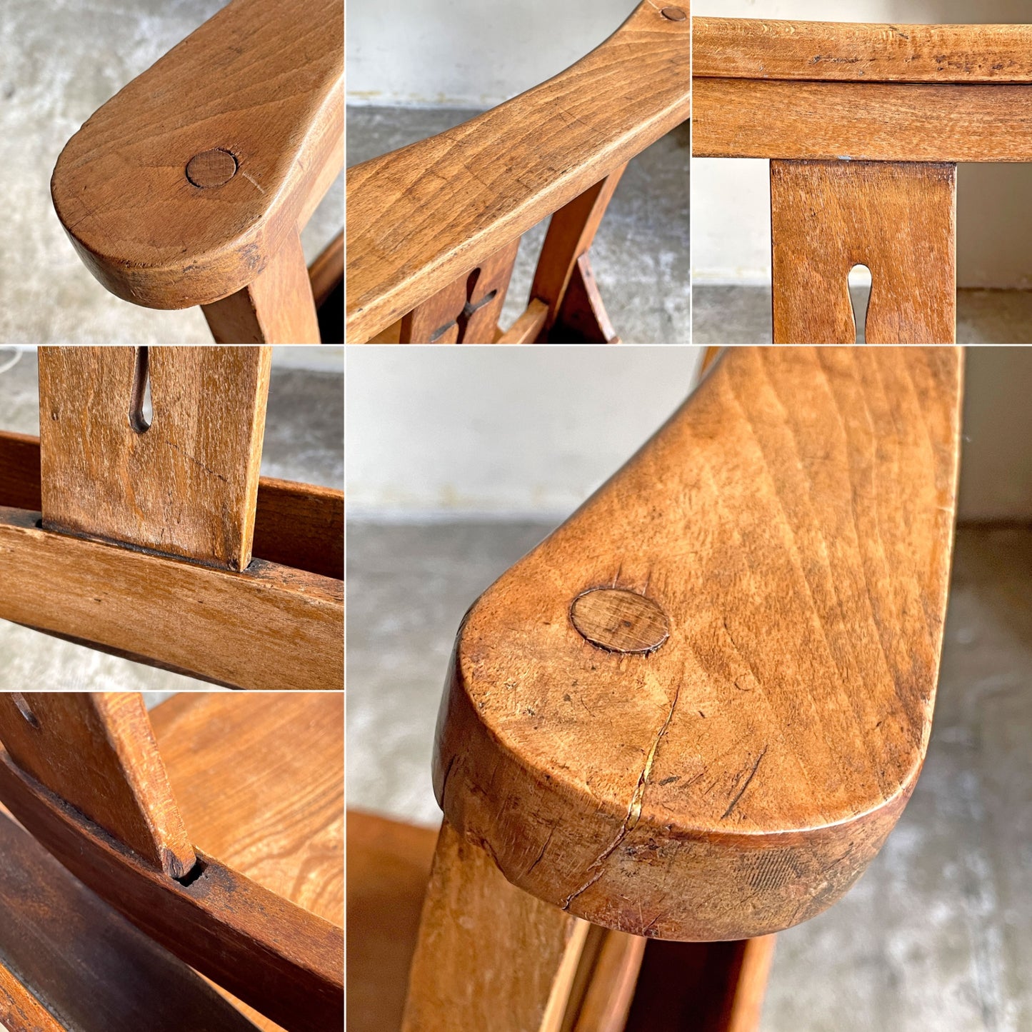 UKビンテージ Vintage チャーチチェア Church Chair チャペルチェア ダイニングチェア バイブルボックス クロス 教会椅子 英国 ■