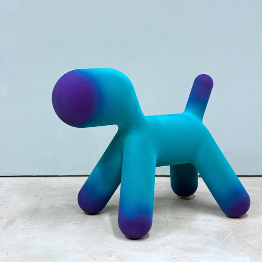 マジス MAGIS パピー PUPPY トイドッグ M ベルベット 起毛 エーロアールニオ ターコイズ・バイオレット グラデーション 未使用品 モダンポップ ◎