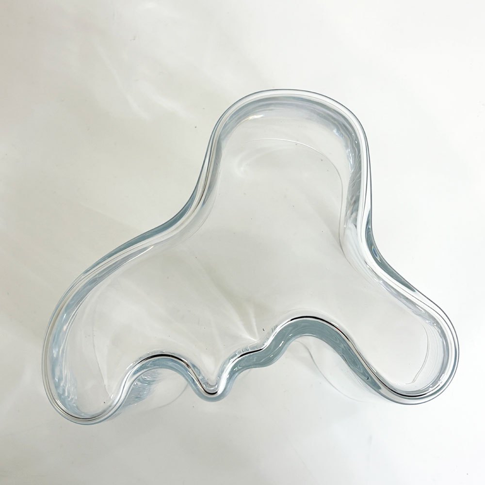 イッタラ iittala アルヴァ アアルト コレクション Alvar Aalto Collection ベース フラワーベース 花瓶 クリア H16cm フィンランド 北欧雑貨 ●