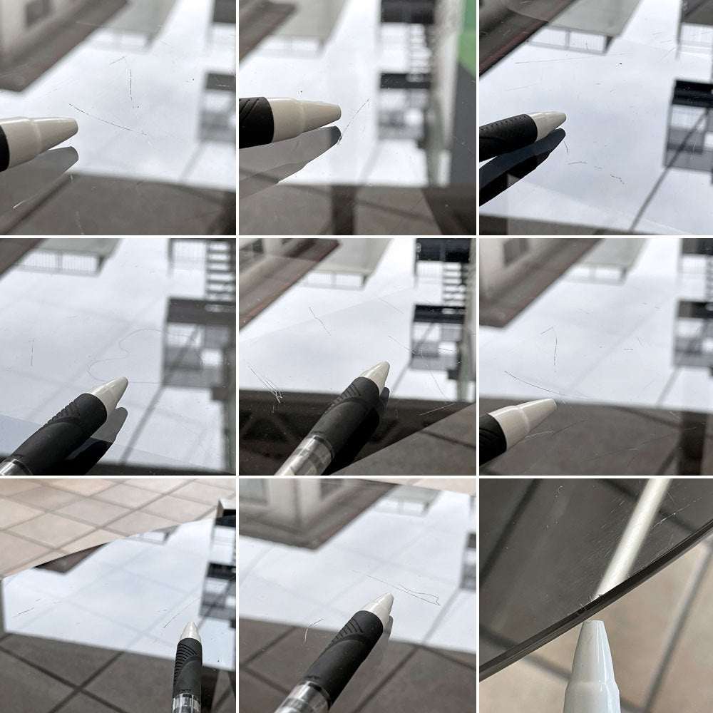 マシンエイジ Machine Age トライアングルテーブル Triangle Table スモーク ガラステーブル 長大作 希少 ◇