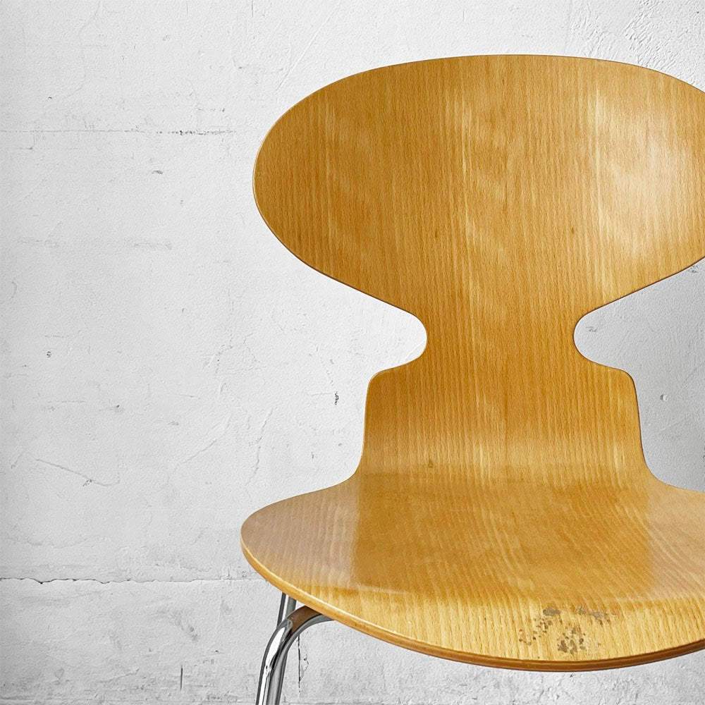 フリッツハンセン Fritz Hansen 3101 アリンコチェア アントチェア 4本脚 ナチュラルビーチ ラッカー仕上げ フェルトグライズ アルネ・ヤコブセン D ★