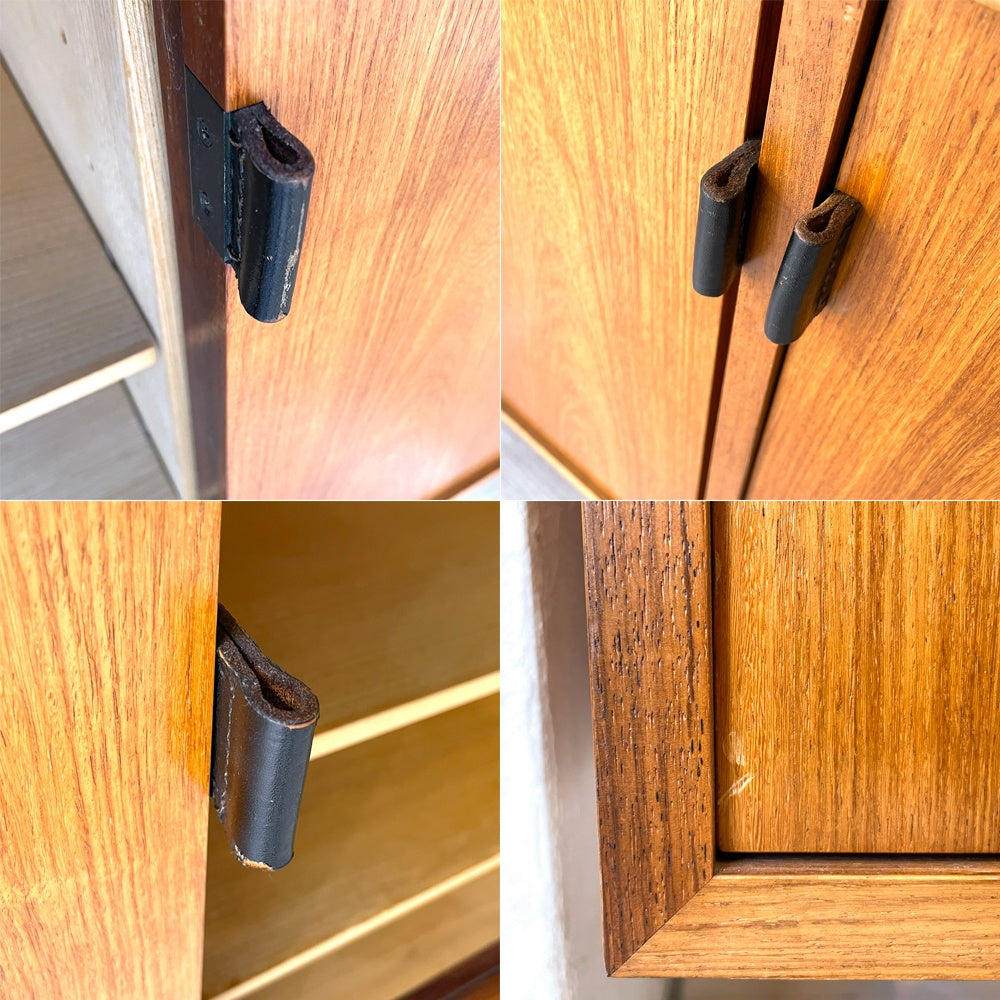 ノル Knoll ビンテージ クレデンザ Credenza サイドボード ウォールナット レザーハンドル フローレンス・ノール Florence Knoll ミッドセンチュリー ★