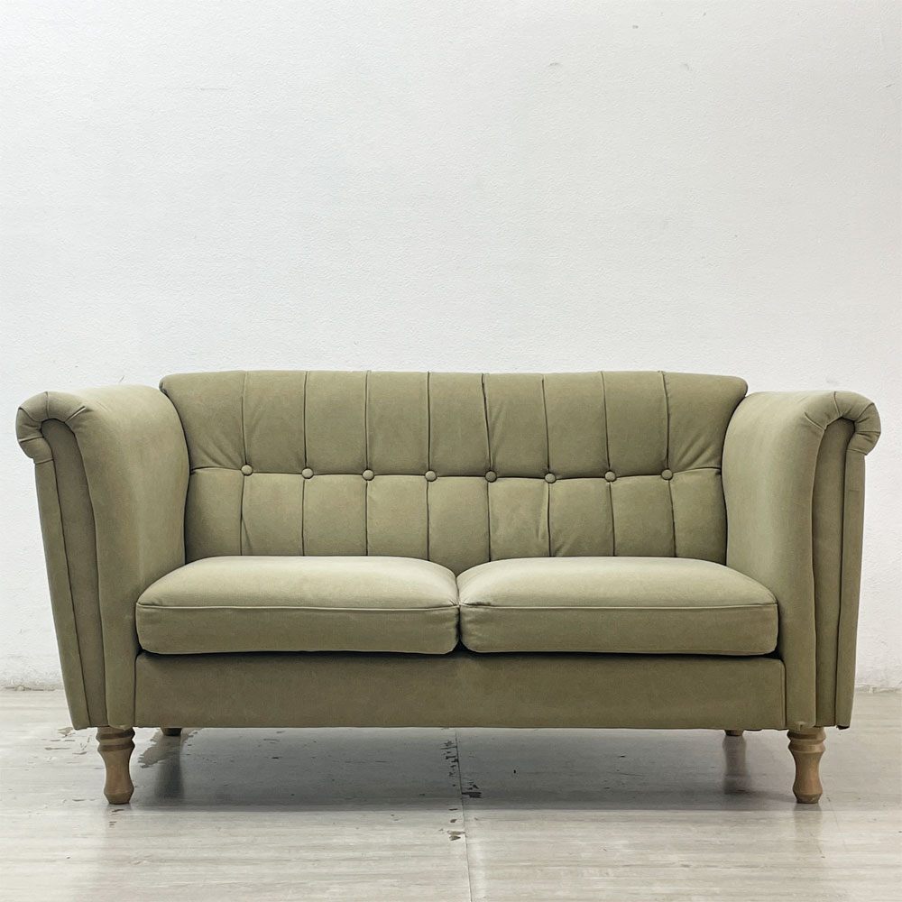 ダルトン DULTON 2シーター キャンバスソファ 2 SEATER CANVAS SOFA グリーン 希少廃番 ●