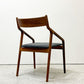 宮崎椅子製作所 ペペチェア PEPE side chair 背無垢タイプ ウォールナット ファブリック グレー系カラー フィンガージョイント 村澤一晃 ●