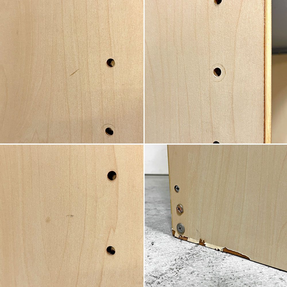 無印良品 MUJI オープンシェルフ 4段 スチール棚 棚板高さ調整可 本棚 飾り棚 ディスプレイラック 廃番 ●