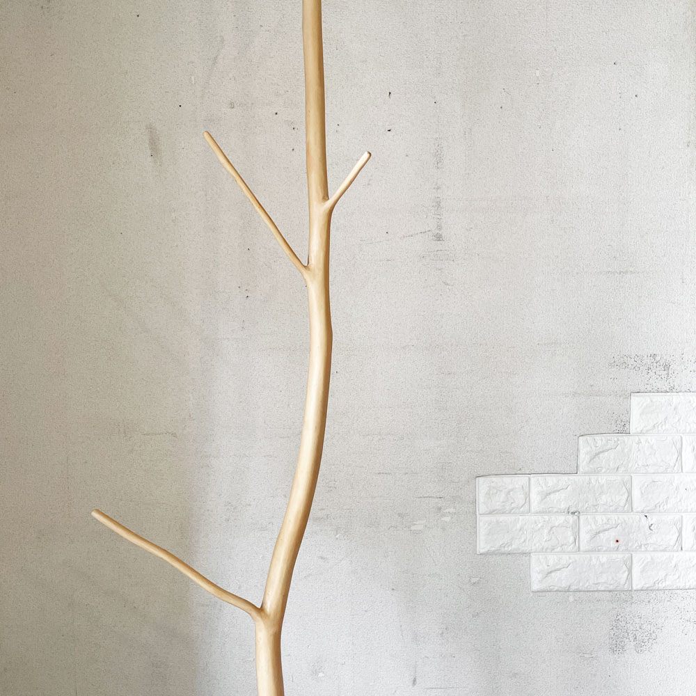 イデー IDEE ウッデンコートツリー Wooden Coat Tree コートスタンド コートハンガー タマリン材×マクタン石 H183cm 定価￥33,000- ◎