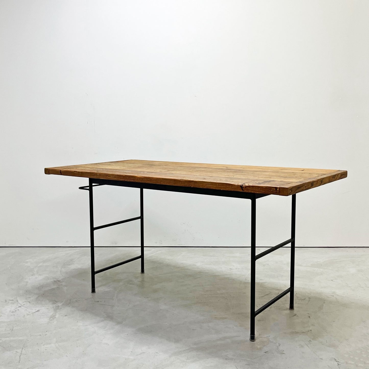 杉山製作所 ファクト L ワークテーブル FACT L WORK TABLE ダイニングテーブル W140cm 杉古材 アイアン インダストリアルデザイン ●