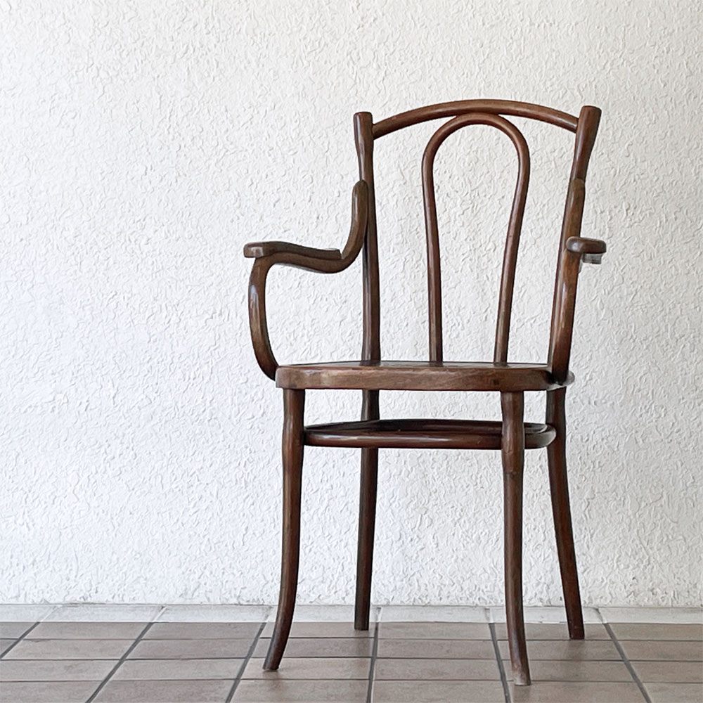 トーネット THONET ビンテージ ベントウッドチェア アームチェア 曲木椅子 ビーチ材 アンティーク Antique 希少 1890's  ロイズアンティークス Lloyd's Antiques 取扱い ◇