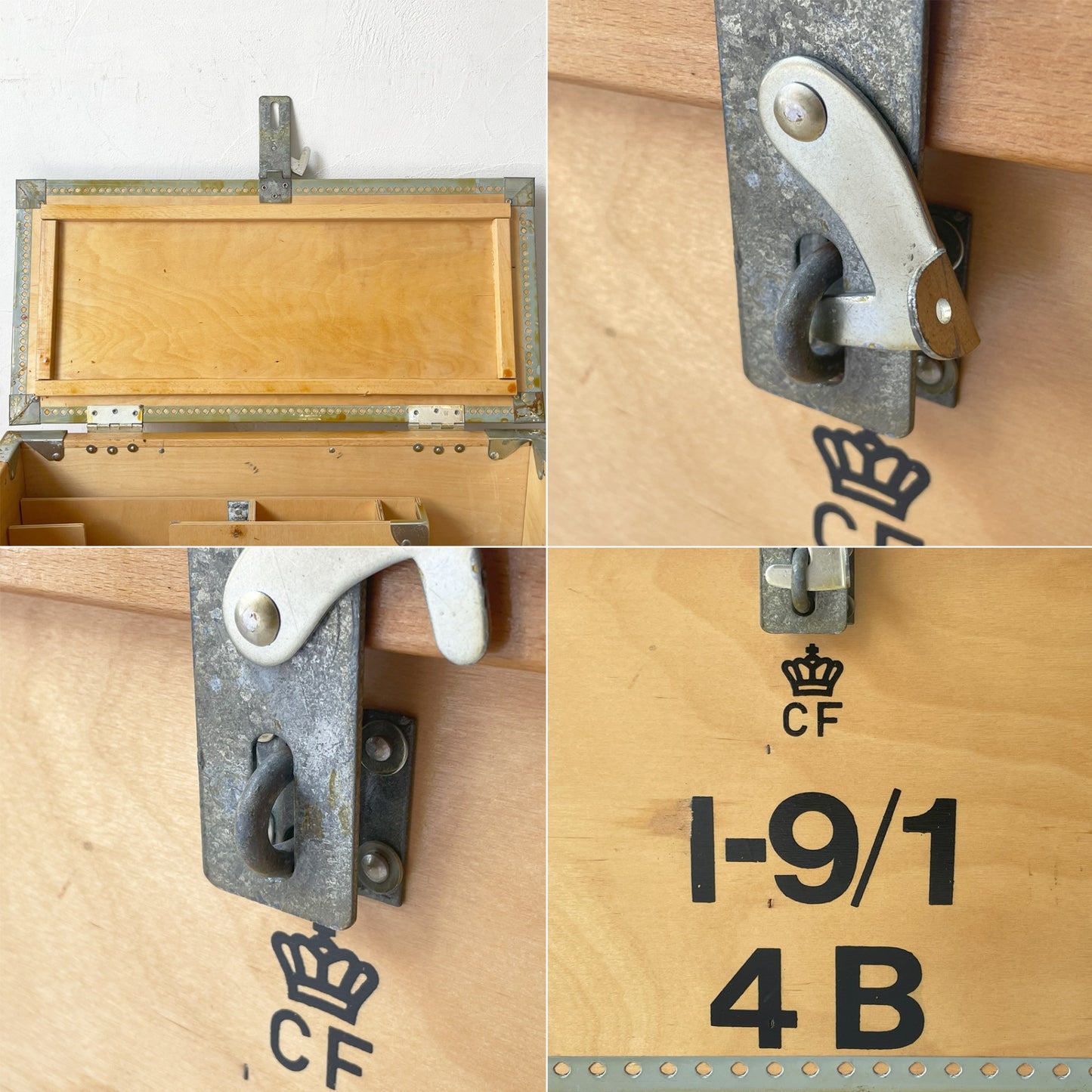 デンマーク軍 ウッドボックス WoodBox 木箱 コンテナ ストレージ ディスプレイ ミリタリー 軍物 軍モノ スツール ベンチ ★