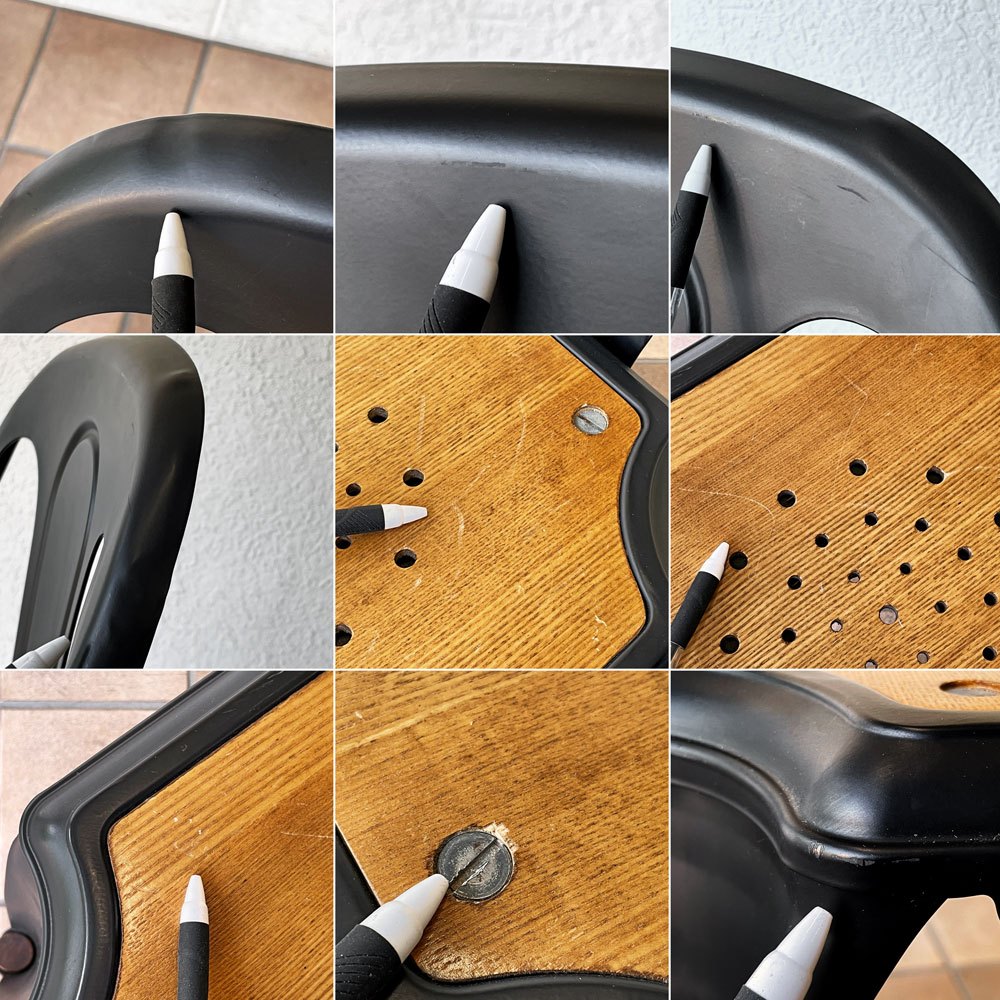 ノーザンオハイオインダストリアル Northern Ohio Industrial マルチプルズチェア Multipls Chair ダイニングチェア スタッキング ブラックスチール インダストリアルデザイン B ◇