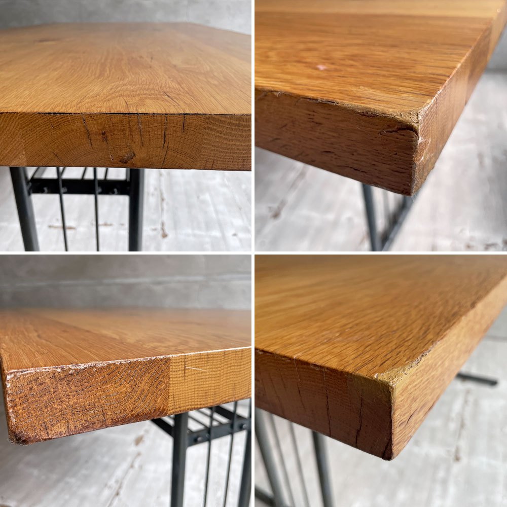 クラッシュゲート CRASH GATE ノットアンティークス Knot antiques グリット2 GRITⅡ リビングダイニングテーブル オーク無垢材 インダストリアルデザイン ♪