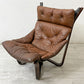 BRUNSTAD MOBELFABRIKK バイキングチェア Jim Myrstad ラウンジチェア 1Pソファ 北欧家具 本革 ビンテージ 北欧 ノルウェー ●