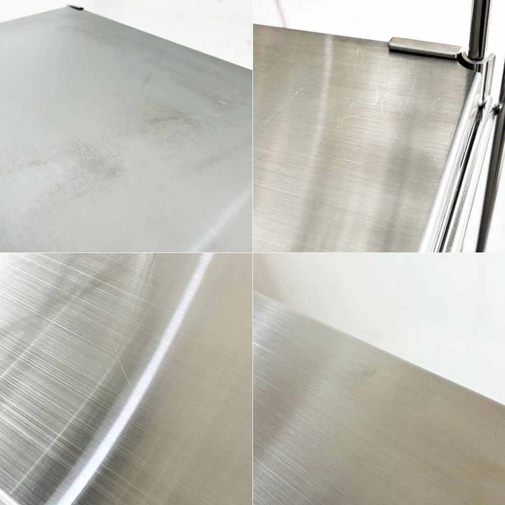 無印良品 MUJI ステンレスユニットシェルフ 棚板4枚 H176cm オープンシェルフ 本棚 飾り棚 収納棚 ★