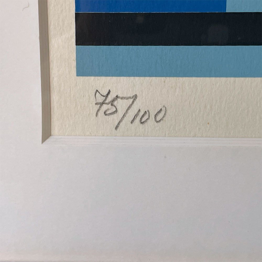 サムバンニ Sam Vanni コンポジション Composition シルクスクリーン A2相当サイズ 額装品 ★