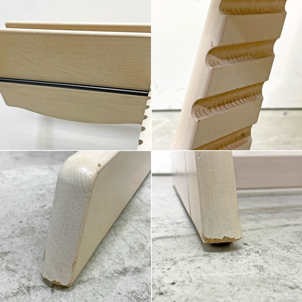 ストッケ STOKKE トリップトラップ TRIPP TRAPP ベビーチェア キッズチェア ホワイト S/N4～ 北欧 ノルウェー ●