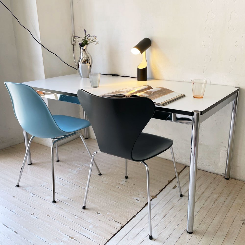 フリッツハンセン Fritz Hansen セブンチェア ダイニングチェア ブラック ラッカー再塗装 アルネ・ヤコブセン デンマーク スタッキングチェア 北欧家具 ★