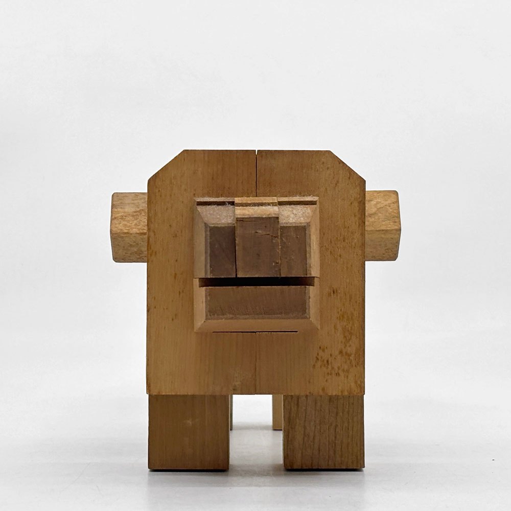 山中組木工房 Yamanaka Kumiki 動物シリーズ ライオン 三代目 山中広吉 箱根伝統工芸 組木細工 ●