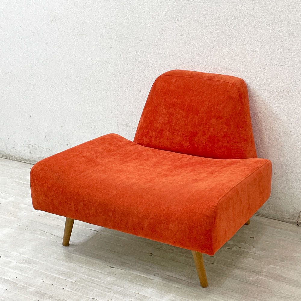 イデー IDEE アーオ ソファ AO SOFA 1Pソファ 1シーター オレンジ ファブリック W75cm 岡嶌要 ●