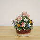 カポディモンテ CAPODIMONTE 陶花 フラワー オブジェ H11.3cm イタリア A ◎