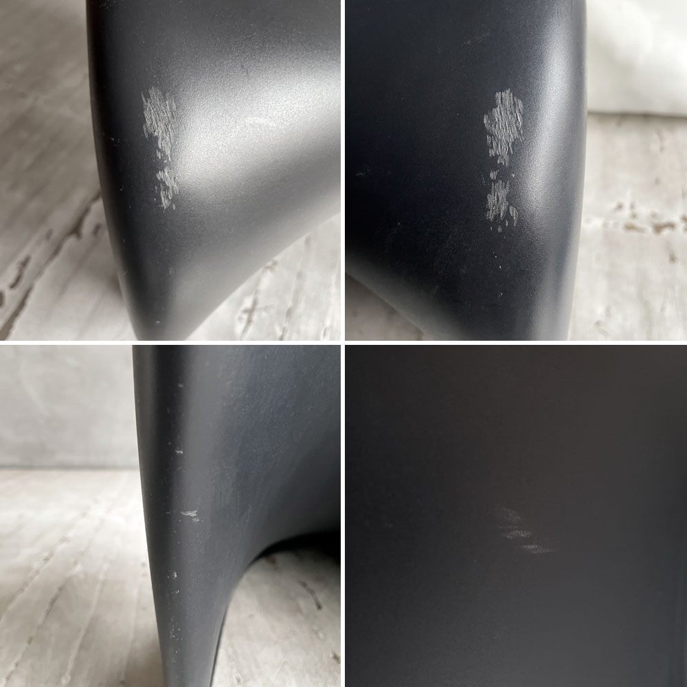 ヴィトラ vitra パントンチェア ダイニングチェア スタッキングチェア ディープブラック ヴェルナー・パントン Panton ミッドセンチュリー スペースエイジ ♪