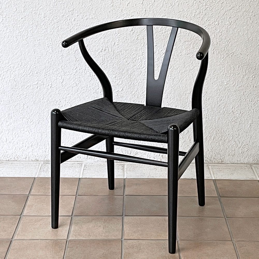 カールハンセン＆サン Carl Hansen & Son CH24 Yチェア ブラックラッカー × ブラックペーパーコード ハンス・J・ウェグナー ビーチ材 A ◇