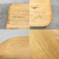 graf ムクトップ MUKU TOP ダイニングテーブル アルダー無垢材 W90cm ナチュラル カフェ 定価¥190,300 〓