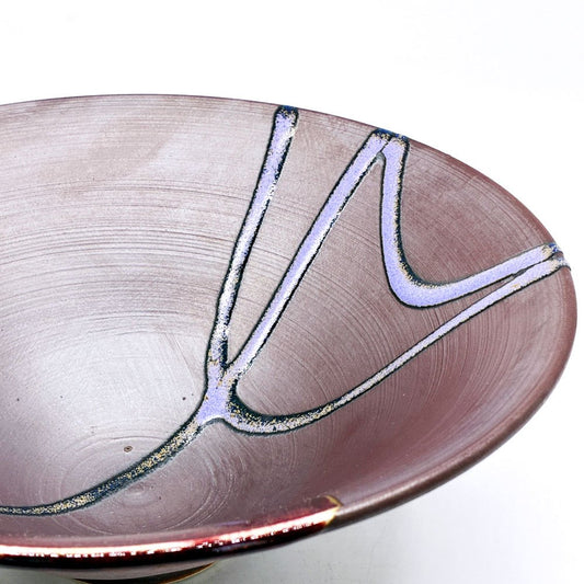 Orcas Island Pottery デコレーションボウル 陶器 アート Φ24.5cm Matthew Patton アメリカ ●