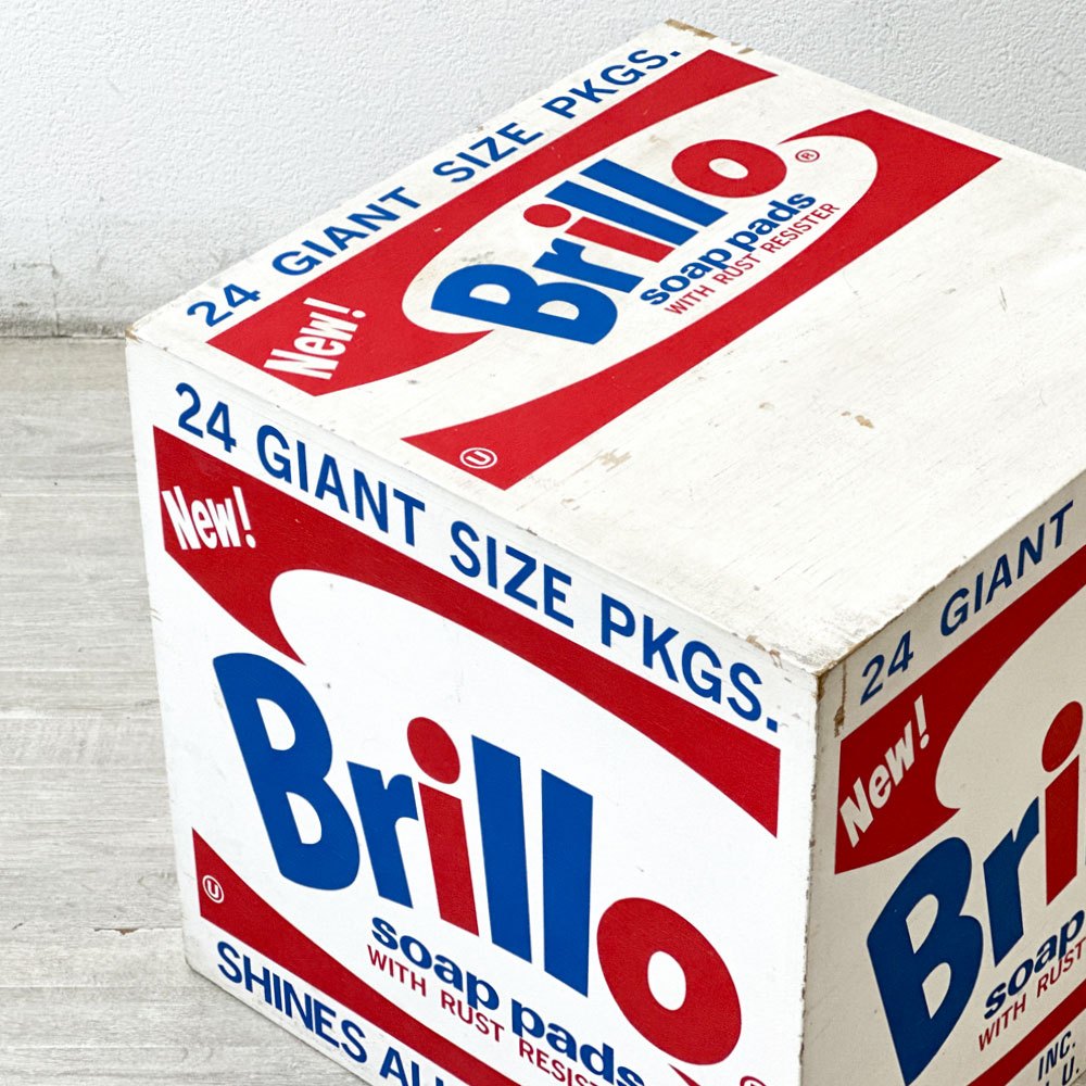 ブリロボックス Brillo Box アンディーウォーホル デザイン 公式レプリカ作品 1990年代 W45cm ●