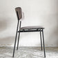 カリガリス Calligaris フィフティーズ FIFTIES ダイニングチェア サンドカラー×マットブラック ファブリック ベルベット スチール脚 モダンデザイン イタリア A ■