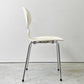 フリッツハンセン Fritz Hansen アントチェア ANT CHAIR アリンコチェア 4本脚 ホワイト ラッカー アルネ・ヤコブセン デンマーク 北欧家具 B ●