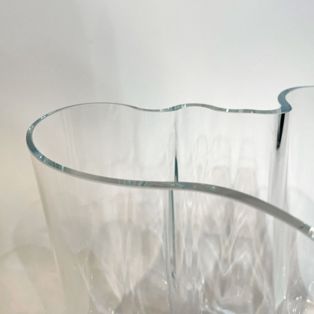 イッタラ iittala アルヴァ・アアルトコレクション ベース Alvar Aalto Collection Vase H160mm クリア 花瓶 北欧雑貨 箱付 定価 ￥33,000- ★