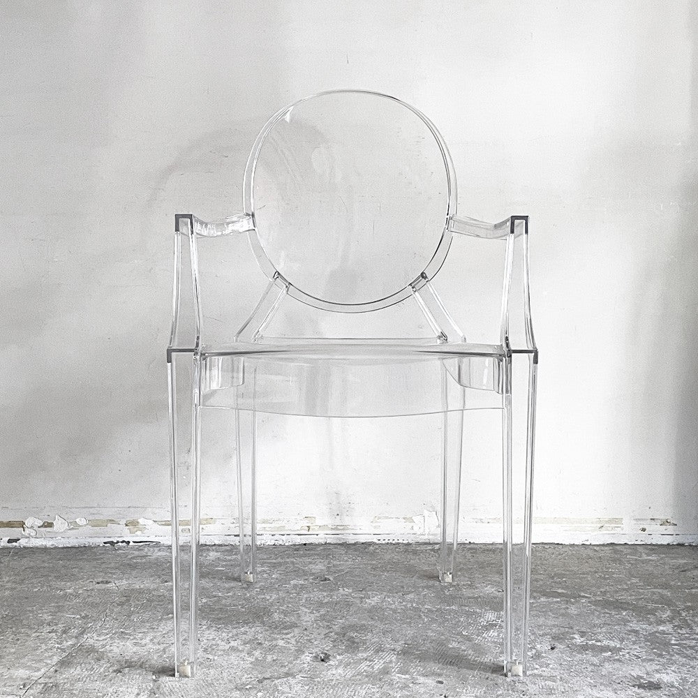 カルテル Kartell ルイゴースト LouisGhost アームチェア クリスタル スタッキング フィリップ・スタルク Philippe Starck イタリア C ■