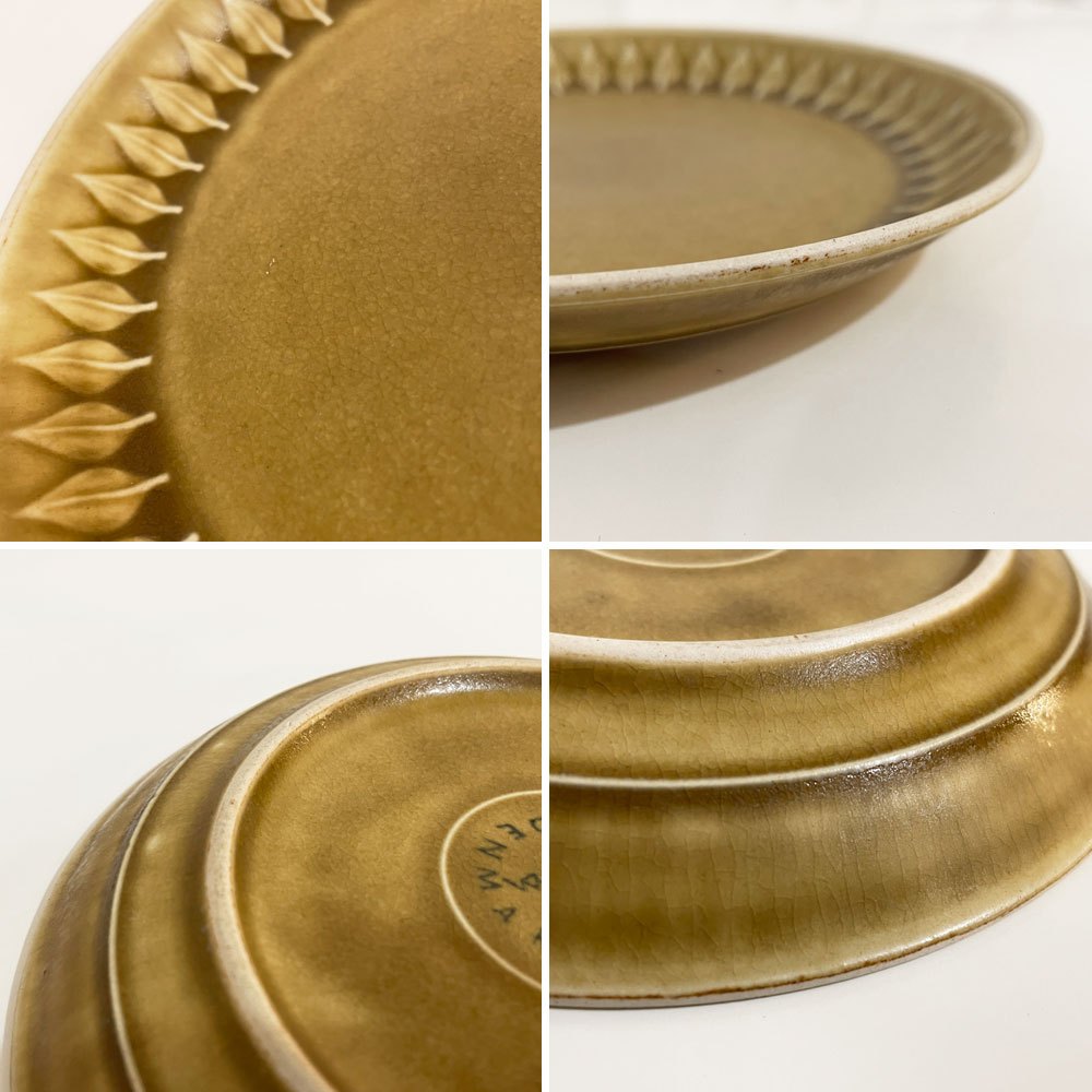 クロニーデン KRONJYDEN レリーフ Relief  ケーキプレート 直径16.5cm イェンス クイストゴー デンマーク 北欧食器 A ◎