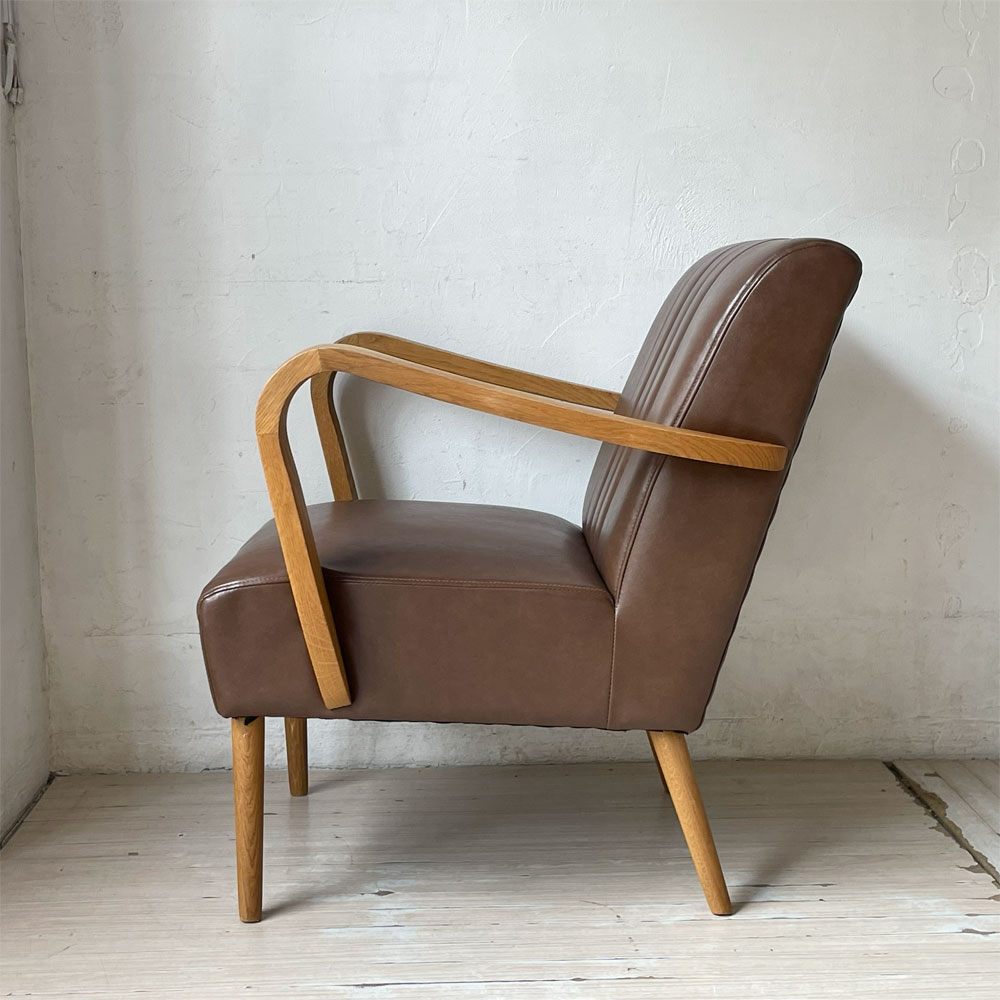 クラッシュゲート CRASH GATE ノットアンティークス Knot antiques ベスパ VESPA 1シーターソファ アーム付 PVCレザー カフェスタイル  ★