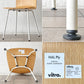 ヴィトラ vitra ハルプライチューブ HAL Ply Tube サイドチェア ダイニングチェア ジャスパー・モリソン ライトオーク アイボリー 定価80,300円 ◇