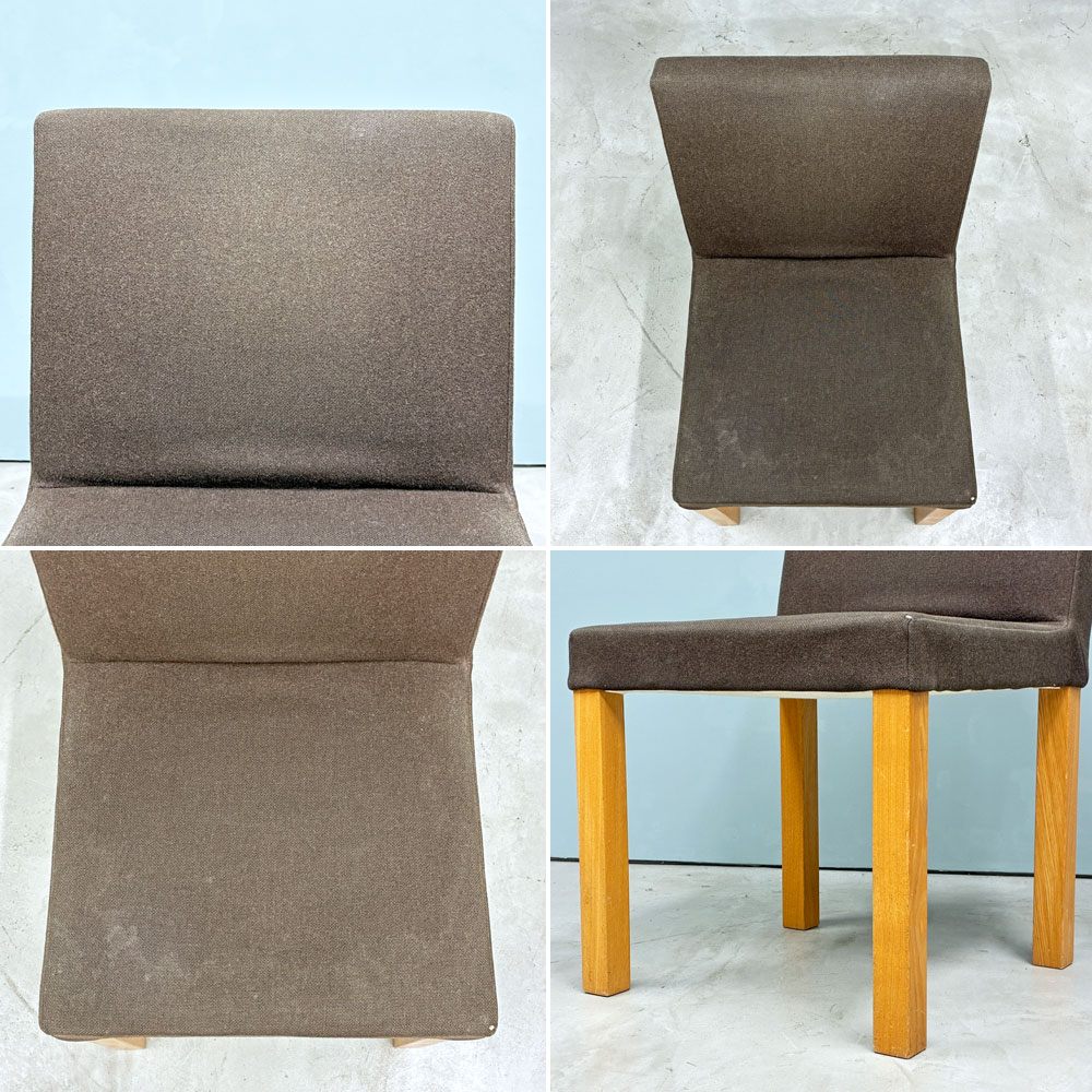 イデー IDEE スクエア レッグスチェア SQUARE LEGS CHAIR メープル材 ファブリック ブラウン 北欧スタイル ◎