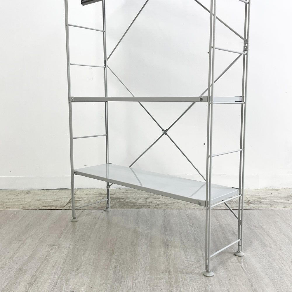 無印良品 MUJI スチールユニットシェルフ オープンシェルフ スチール棚 6段 W84cm ●