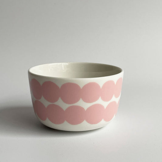 マリメッコ marimekko シイルトラプータルハ SIIRTOLAPUUTARHA ボウル ピンクドット ｗ9.5×ｈ5.7cm 250ml A ♪
