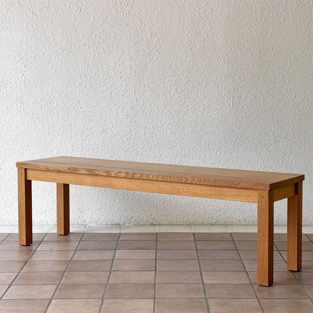 アクタス ACTUS レン REN ベンチ オーク無垢材 ローボード ナチュラルモダン シンプルデザイン W140cm ◇