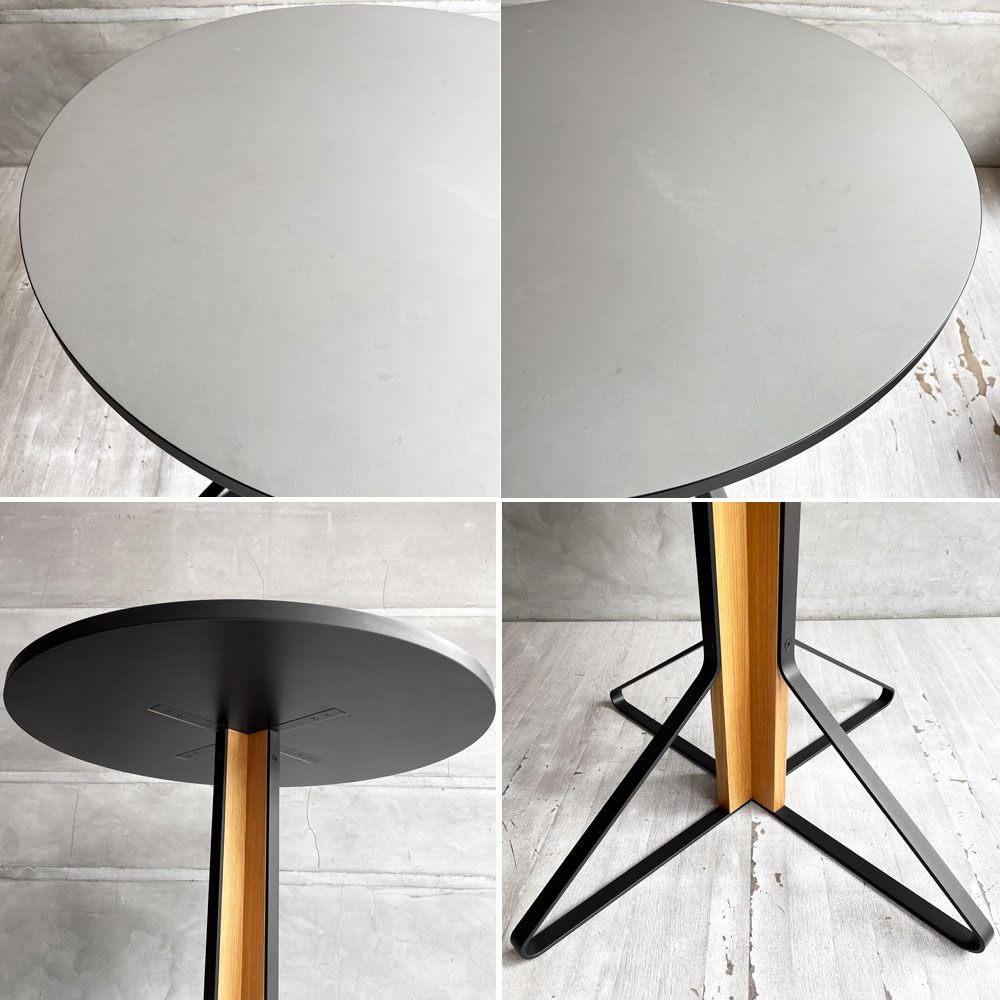 アルテック artek カアリテーブル KAARI TABLE REB003 グレーリノリウム ナチュラルオーク Φ80cm ラウンドテーブル 限定カラー 希少 ♪