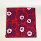 マリメッコ Marimekko ピエニウニッコ Pieni Unikko クッションカバー レッドべース ダークパープル マイヤ・イソラ 廃番カラー 50×50cm 北欧 ■