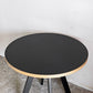 かなでもの KANADEMONO ザ・カフェテーブル THE CAFE TABLE Black Steel 4pin ラウンド Φ80cm リノリウム天板 ■