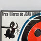 ジョアン・ミロ Tres llibres de JOAN MIRÓ 1970 限定5枚 リトグラフ アートフレーム ポスター  56.5×77cm 額装品 ●