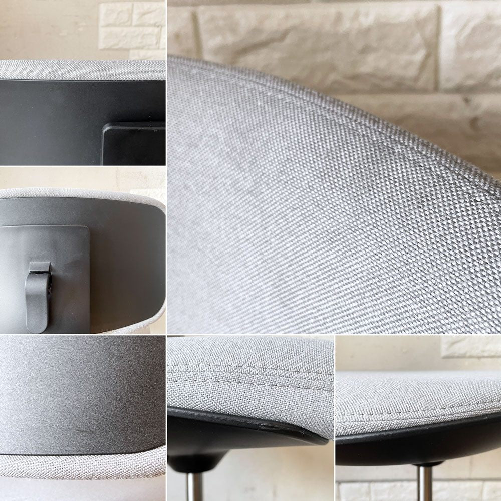 ヴィトラ vitra ルーキー Rookie デスクチェア キャスターチェア ライトグレーファブリック ×ディープブラック 高さ調整可 コンスタンチン・グルチッチ 定価￥78,100- ◎