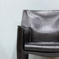 カッシーナ Cassina 414 CAB ラウンジチェア アームチェア 1シーター キャブチェア 本革 マリオ・ベリーニ 参考価格約65万 ◎