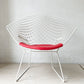 ノル Knoll ダイヤモンドチェア Diamond Chair ハリー・ベルトイア Harry Bertoia ホワイトフレーム シートパッド付 定価￥382,800- ★