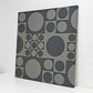 イノベーション INNOVATION ジオメトリ GEOMETRI 91×91cm ファブリック パネル ヴェルナー・パントン Verner Panton グレー系 木枠 ウォール インテリア ●